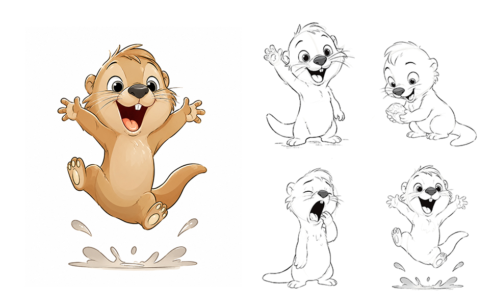 Otter Character Design