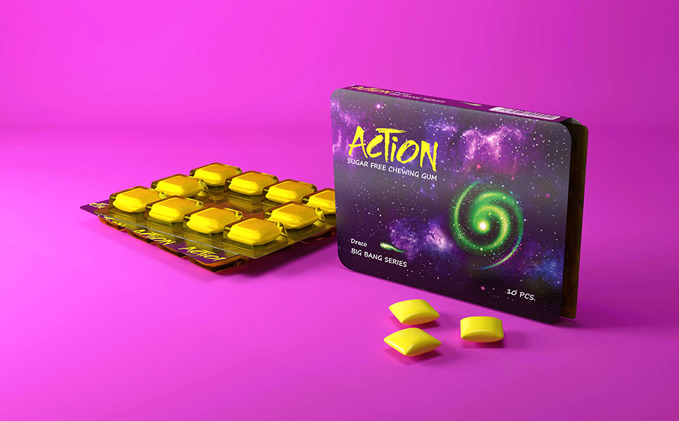 Gum — 3D Packaging Mockup & Render